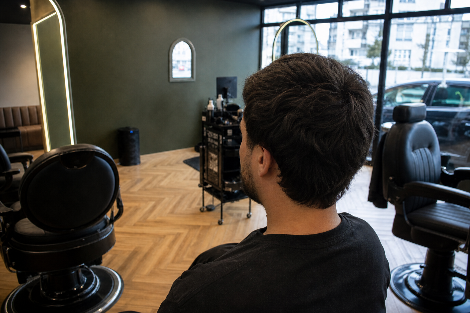 Avant : dégradé chez Rituel Barber