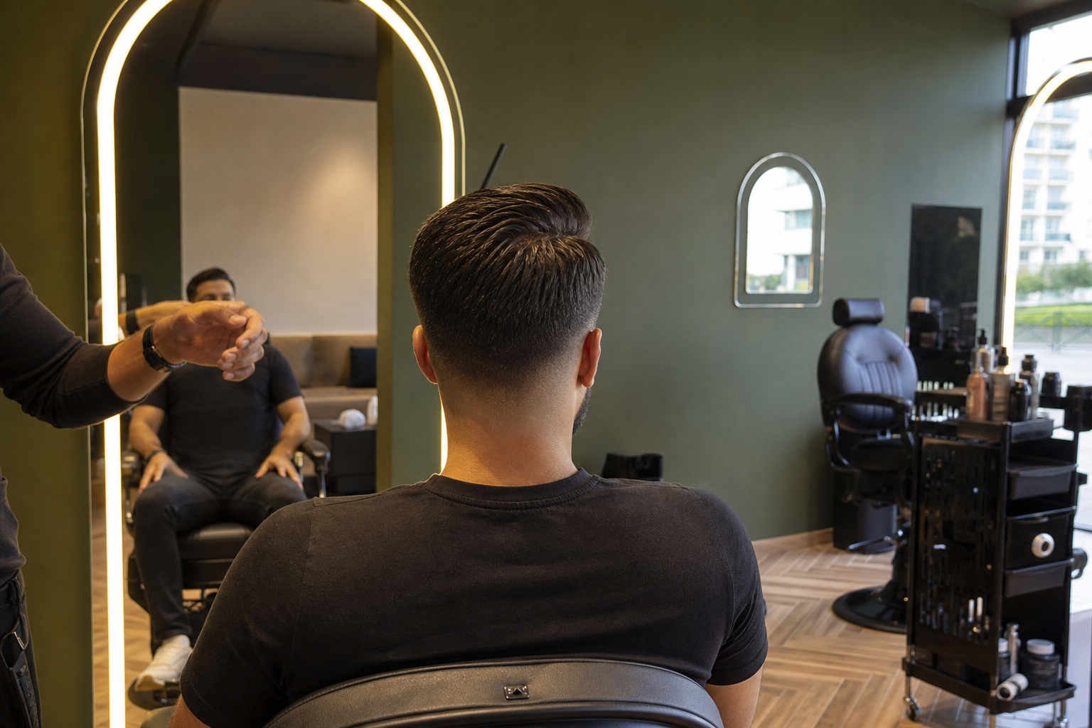 Après : coupe classique chez Rituel Barber